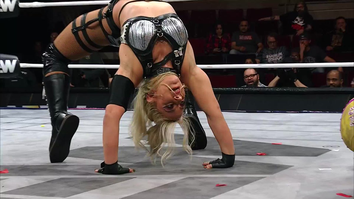 Will this be what awaits @CallMeKrisStat when she defends her title against @Toxic_Thekla in a Strap Match, THIS WEDNESDAY?! Watch #AEWCollision on TNT & HBO Max