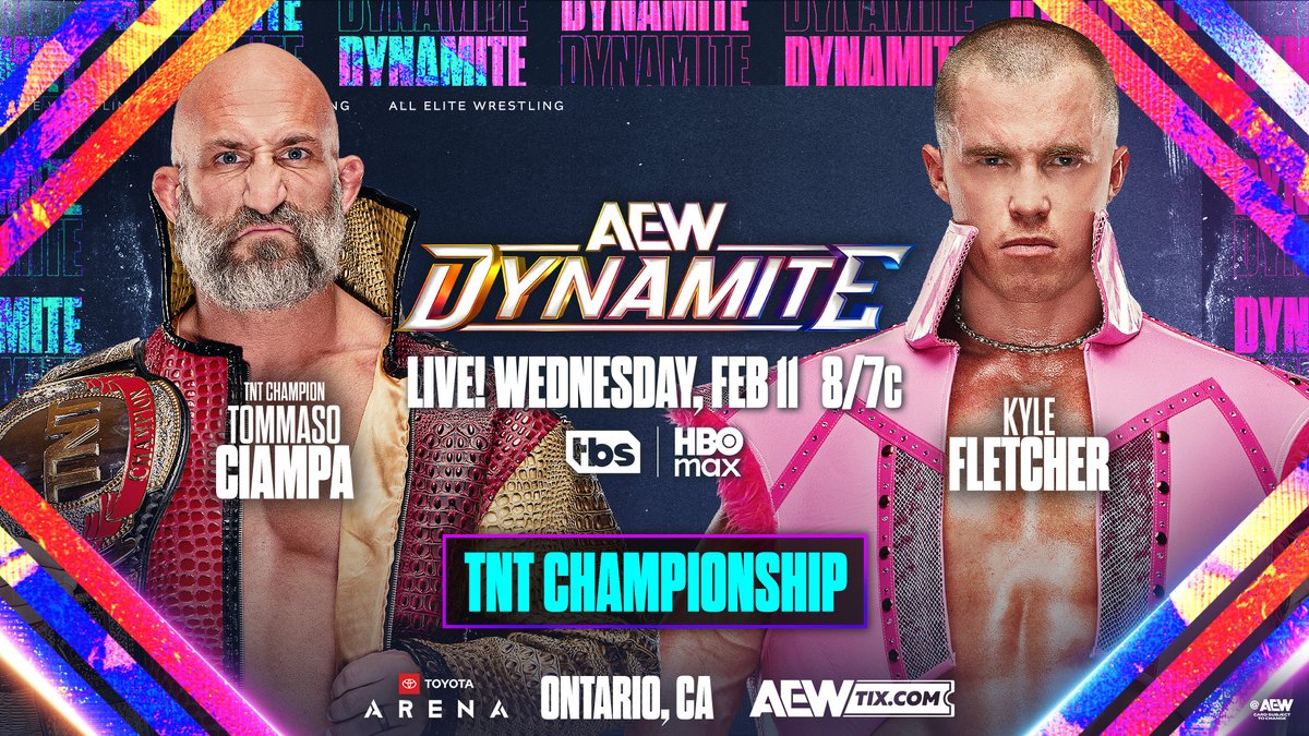 "How does it feel to know you will never fill my shoes?" @KyleFletcherPro sends a challenge Tommaso Ciampa's way for #AEWDynamite, THIS WEDNESDAY! Watch the #AEWCollision replay RIGHT NOW on @SportsOnMAX!
