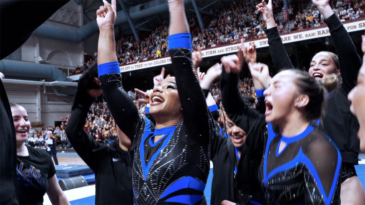 A perfect tribute to Minneapolis icon Prince 💜 and the people of Minnesota by Jordan Chiles, who brought back her 2025 routine to the floor in UCLA's win at Minnesota. The perfect 10 was Jordan Chiles's fourth 10 in four weeks! #GoBruins
