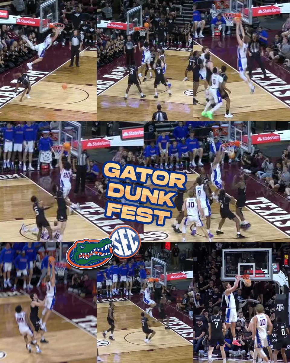 GATORS PUT ON A DUNK FEST 🔥 Florida Gators Men’s Basketball x #SECMBB