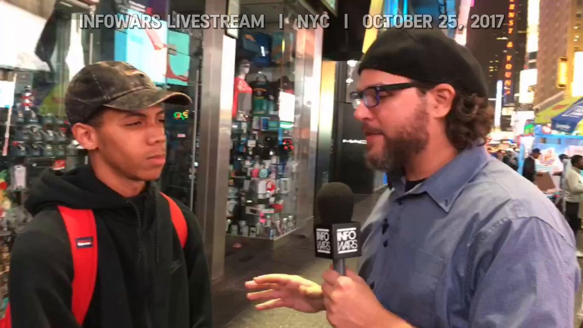 "That's who runs the world!" Finally found a 2017 Livestream INFOWARS did of Rob Dew red-pilling strangers in Times Square. Nearly a decade before the Epstein Files, we were exposing elite pedophile rings in detail! Tomorrow's News Today! There's A War On For Your Mind!