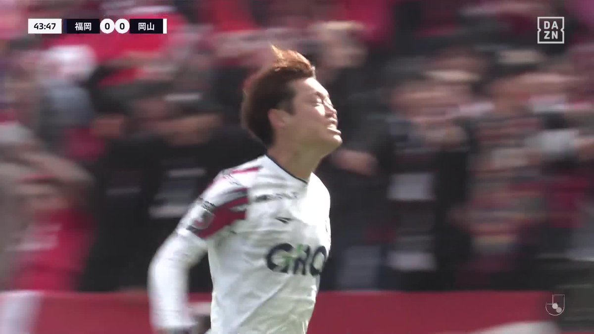 #モーメントブースター でシェアして盛り上がれ! ⚽️ゴール (43:42) 👟松本 昌也 🆚アビスパ福岡 vs ファジアーノ岡山 📺DAZNでライブ配信中 #DAZN #FanZone Sony|NURO 光 #NURO光 #感動を止めるな