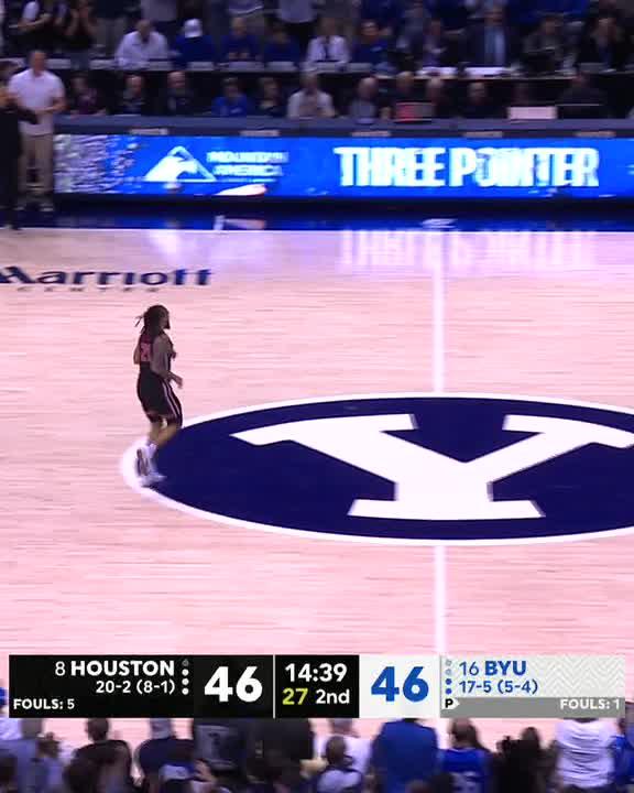 BYU regains the lead against Houston for the first time since the opening minutes ‼️ Watch the ending of Houston-BYU on ESPN and the ESPN App.