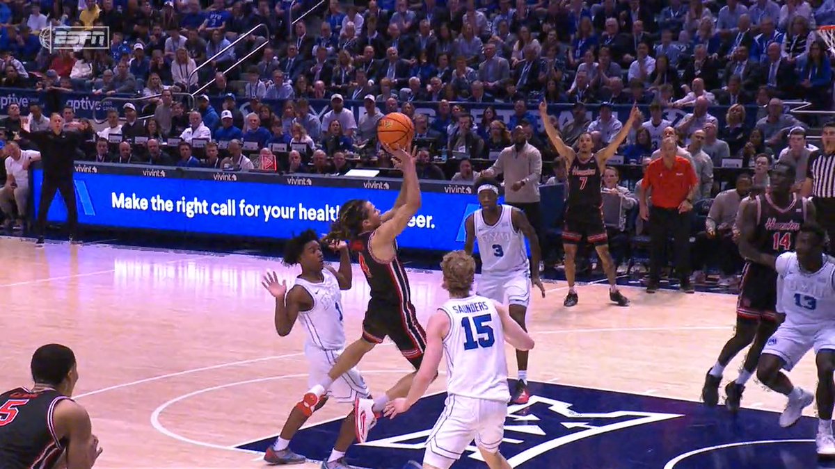 KINGSTON FLEMINGS 😤 Watch the ending of Houston-BYU on ESPN and the ESPN App 🍿