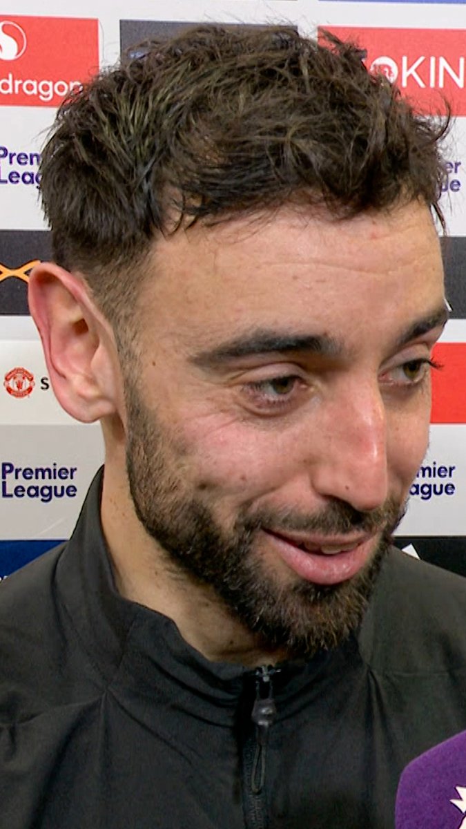 🚨🎥 | Bruno Fernandes says he finished his goal using his shin on PURPOSE: "If you go with your feet, the probability of the ball going very, very high is BIG because it's bouncing. "Some people will say it was not meant, but it WAS."