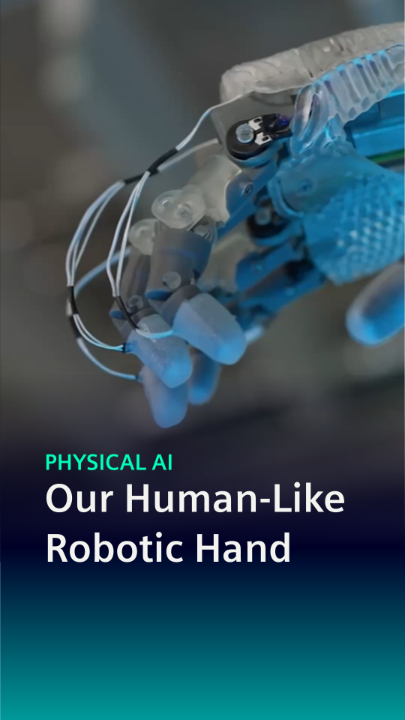 A robotic hand that learns like a human powered by #SiemensXcelerator. 🤖 Capable of adaptive, human‑like skills, this breakthrough in #PhysicalAI shows how our researchers make robotics truly programmable and scalable for the future of #IntelligentIndustries.