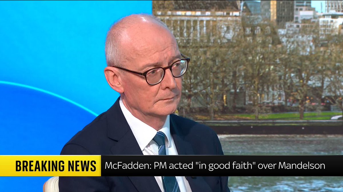 "It's not good for the country to change its prime minister every 18 months." Work and Pensions Secretary Pat McFadden tells Trevor Phillips Labour should stick with Sir Keir Starmer as prime minister, saying he's got a 'five-year mandate'.
