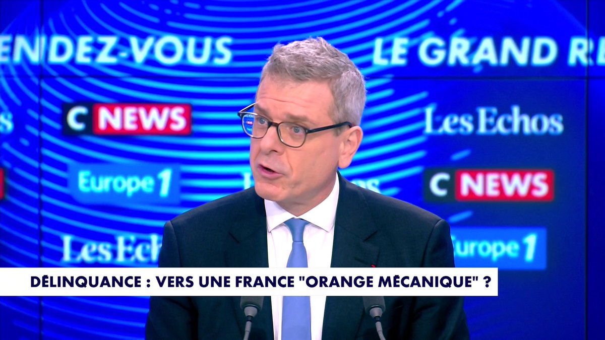 Thibault de Montbrial, avocat et président du Centre de réflexion sur la sécurité intérieure : «On a 15 meurtres ou tentatives de meurtre par jour, ça, c'est la société française aujourd'hui», dans #LeGrandRDV