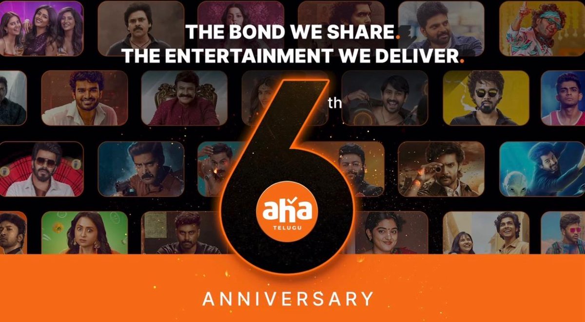 From the first play to every replay 🧡 6 years of stories. Infinite entertainment. One big family called aha. Thank you for making us part of your everyday entertainment. 🧡