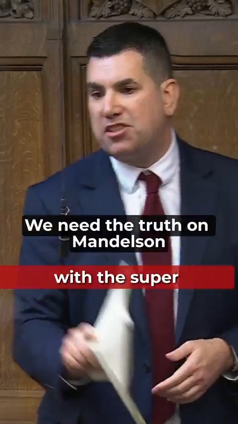 The nasty factionalism that dominates the Labour leadership meant a blind eye was turned to Mandelson's relationship with Epstein. Mandelson wouldn't have passed the vetting to be an MP or councillor - but was made Ambassador. We need a total clear out at the top of the Party.