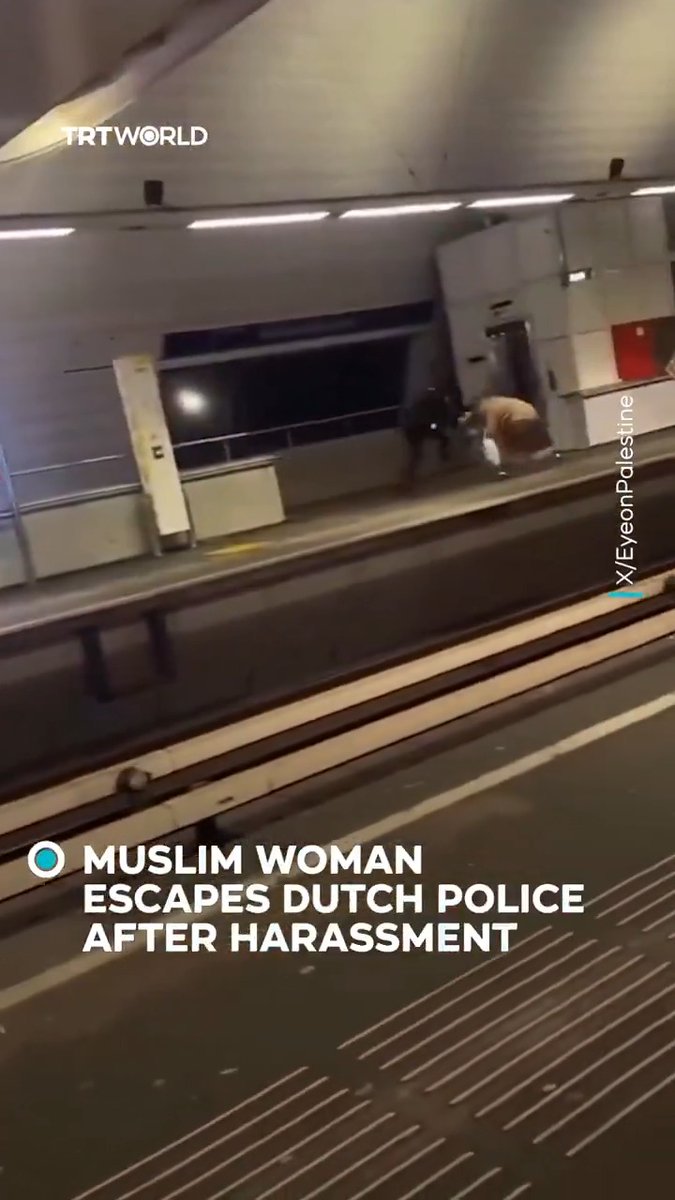 A Muslim woman escaped a Dutch police officer after being harassed at a metro station in the Netherlands on February 6