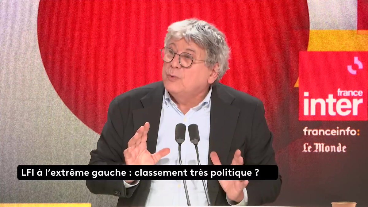 LFI classée à "l'extrême gauche" : "C’est un scandale, un délit d’opposition", réagit Éric Coquerel, député LFI de Seine-Saint-Denis. "C’est une première en France que l’on classe les partis politiques en fonction de convenance et de stratégie d’un gouvernement." #QuestionsPol
