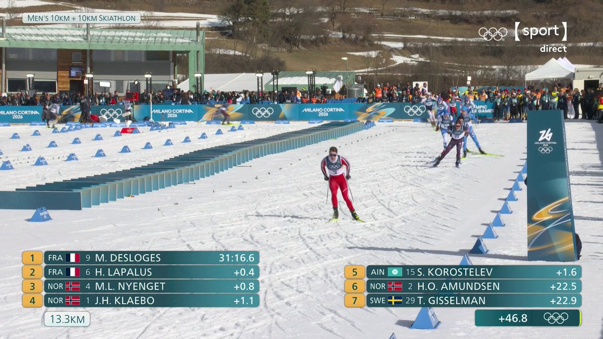 ❄️ #MilanoCortina2026 | 😱 L'erreur de Mathis Desloges ? Le Français semble avoir coupé la piste alors qu'il est dans le groupe de tête... ➡️ Suivez les JO sur la chaîne sport de France Télévisions :