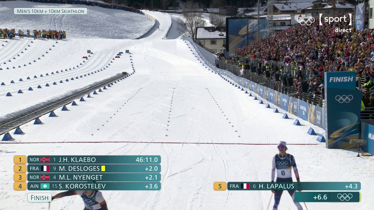 ❄️ #MilanoCortina2026 | 🔥🇫🇷 ELLE EST LÀ LA PREMIÈRE MÉDAILLE FRANÇAISE ! Mathis Desloges décroche l'argent sur le skiathlon derrière la légende norvégienne du ski de fond Johannes Klæbo. C'est la première médaille individuelle en ski de fond pour la France depuis 2006