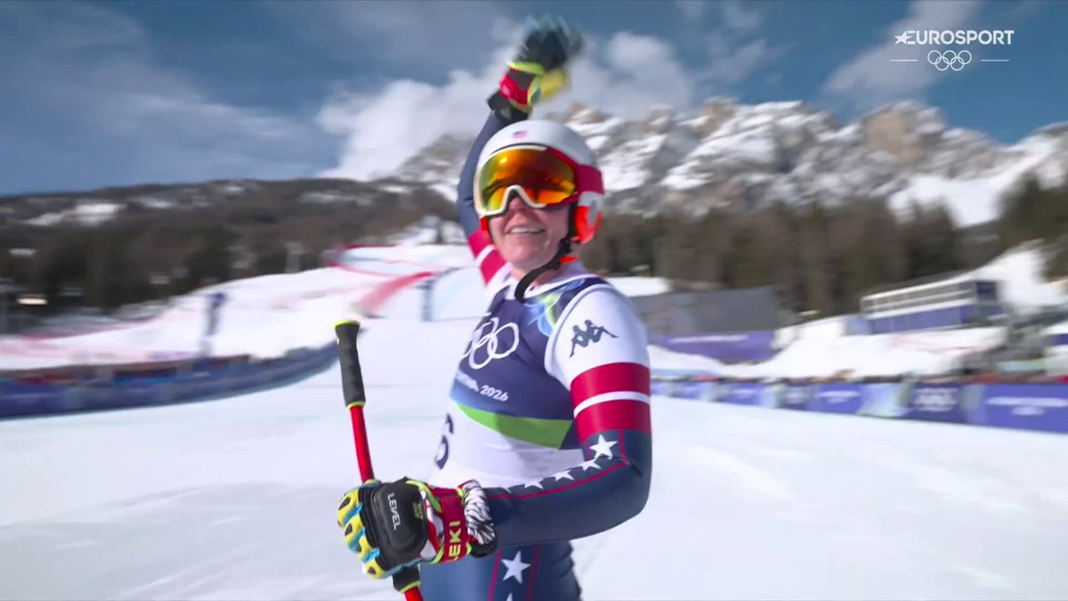 Ganar el oro y que Snoop Dog lo celebre en la grada... IGUÁLALO SI PUEDES 🥇⛷️ Breezy Johnson, campeona olímpica de descenso. #MilanoCortina2026