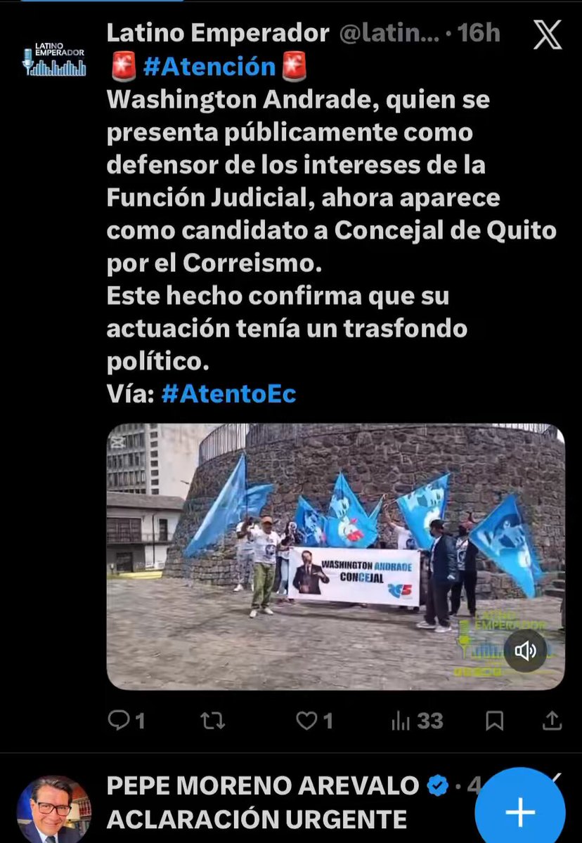 “LISTO”|| FAUSTO JARRÍN para sostener a MARIO GODOY, junto con este. tratan de posicionar una FALSA NARRATIVA, de que yo seré candidato a concejal por la RC5, para deslegitimar mi lucha por la #IndependenciaJudicial. 🗣️ Aquí mi respuesta en su cara, en la que le agradecí, pero siento defraudarle porque no va a poder votar por mi en las próximas elecciones, porque no seré candidato a concejal de Quito; y además porque de PPL no podrá votar. Pd: escuchen la palabra “listo” al final del video 3, de quien fue mandado por Jarrin y GoDOy a realizar este montaje de supuesto apoyo a mi candidatura, para disimular dicen “fuera Godoy fuera” (Ver video 3)……👇🏼 #GodoySeVa #RenunciaGodoy #GodoyEsNoboa