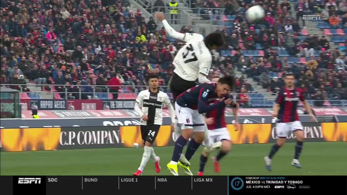 🇦🇷❌ MARIANO TROILO SE FUE EXPULSADO EN PARMA POR ESTE CODAZO ANTE BOLOGNA.