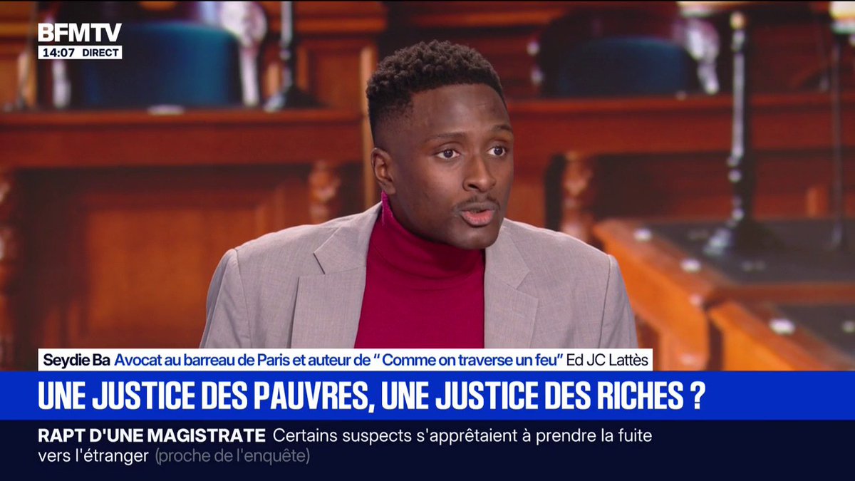 "On a une justice qui va à deux vitesses", estime l'avocat au barreau de Paris, Seydi Ba