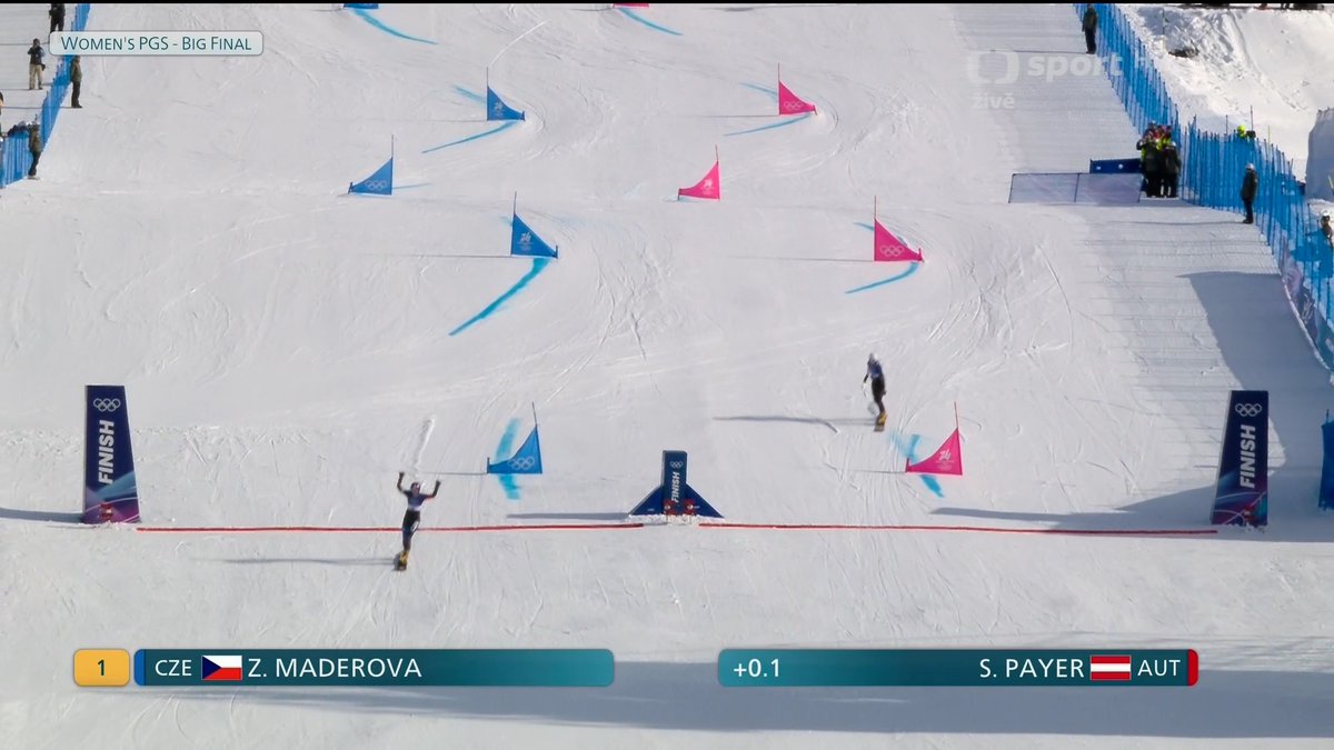 ⭐️ Paralelní obří slalom 🏂 má novou královnu! A opět z Česka! 🇨🇿 Dámy a pánové – Zuzana Maděrová, olympijská vítězka. 🥇 Více 👉