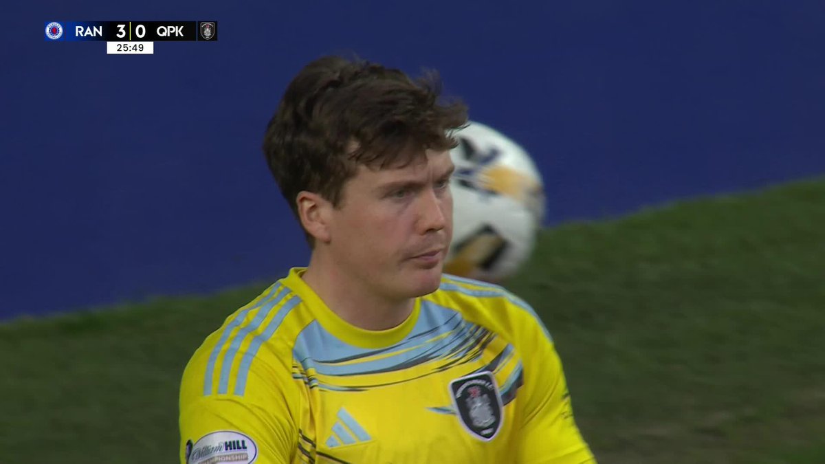 Not one that Calum Ferrie will want to see again as Rangers Football Club get their third ๐ฌ The Queen's Park 'keeper punches James Tavernier's corner into his own net ๐ต #ScottishCup