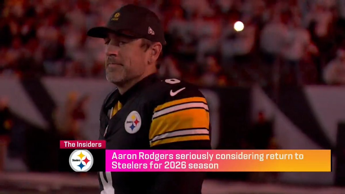 The "odds are increasing" that Aaron Rodgers returns to the Steelers next season, per Tom Pelissero. NFL GameDay Morning on NFLN