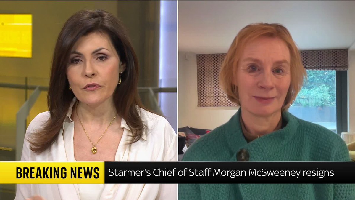 "This shows Keir Starmer does want to fight on - but who is the army behind him?" @AnneMcElvoy talks to Barbara Serra about the resignation of Keir Starmer's chief of staff Morgan McSweeney. Live ➡️ 📺 Sky 501, Virgin 602, Freeview 233 and YouTube