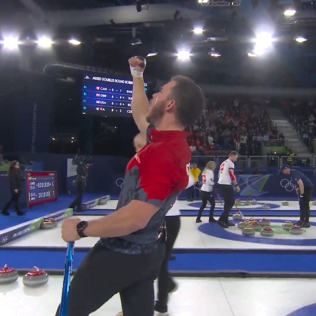 TEAM USA SURVIVES! Cory Thiesse and Korey Dropkin get back on track with a win over Estonia in round-robin play. 👏