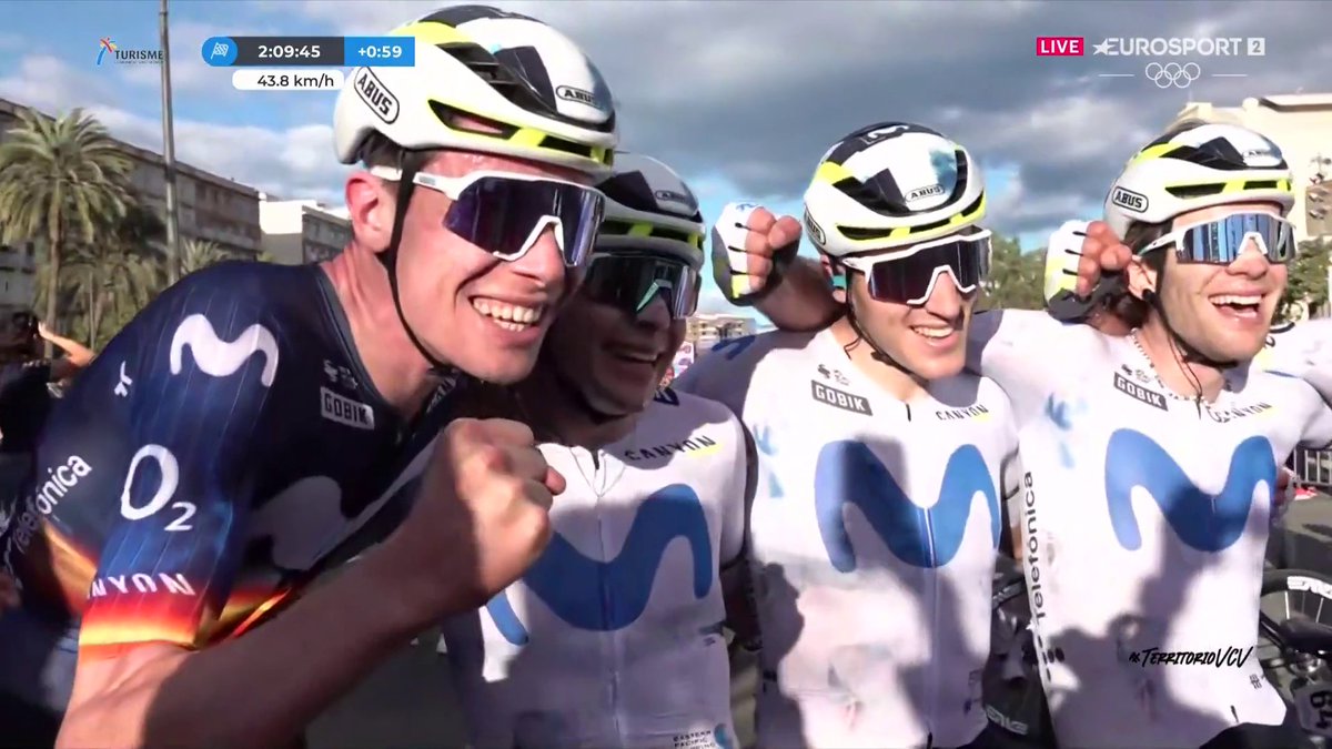 RAULITO DE MI VIDA ๐ช๐ธโค๏ธโ๐ฅ Raรบl Garcรญa Pierna logra su primera victoria con el Movistar Team en la รบltima etapa de la Volta a la Comunitat Valenciana - VCV desde la fuga. Remco Evenepoel conquista la clasificaciรณn general. ๐ดโโ๏ธ Lo has visto en Eurosport.es y HBO Max Espaรฑa ๐. #VCV26