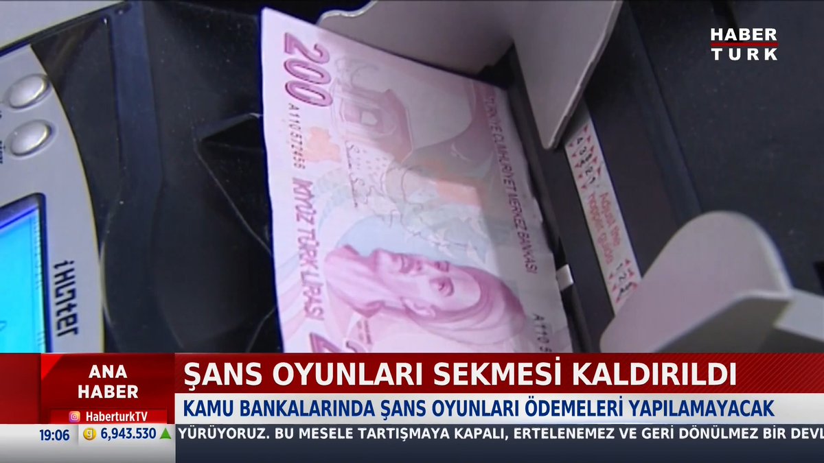 📌Kamu bankalarından yeni karar: Şans oyunları sekmesi kaldırıldı. Kamu bankalarında şans oyunları ödemesi yapılamayacak.