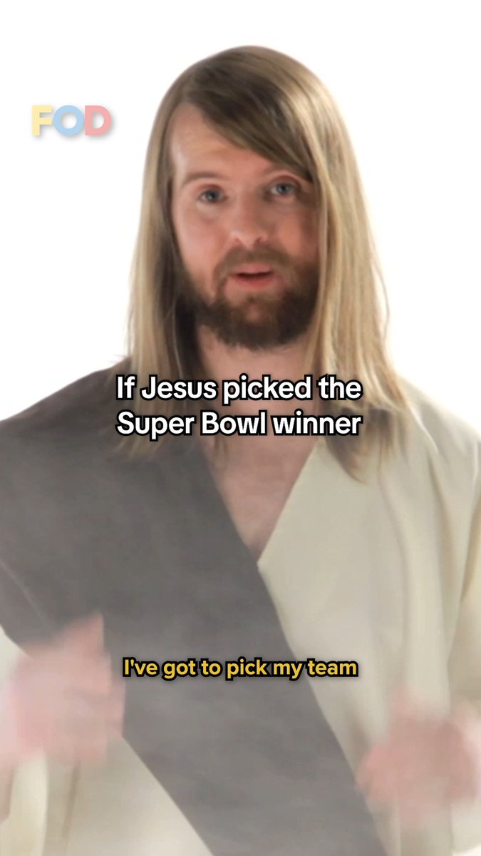 Jesus Christ announces who he'll think will win the Super Bowl