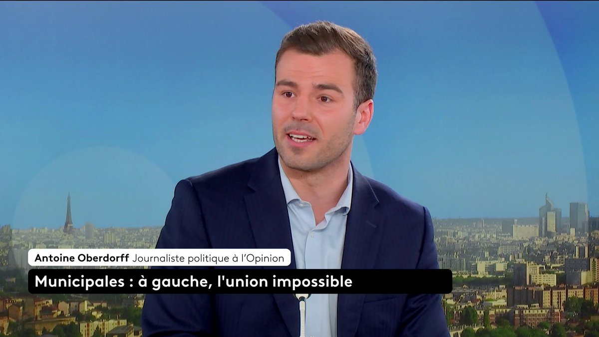 🔴 Municipales : "La question centrale pour le PS est celle de la hiérarchie des périls : il faut déterminer quel est l’ennemi prioritaire, au risque que la violence du premier tour rende tout accord impossible au second", analyse Antoine Oberdorff. #ToutEstPolitique #canal16