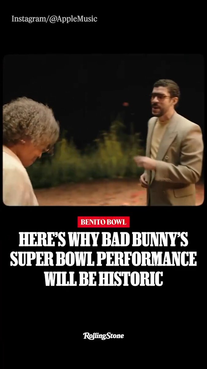 Tonight, Bad Bunny (Benito Antonio) makes history as he takes the stage for the Super Bowl halftime show. Rolling Stone's maya georgi breaks down all the historic elements of the Album of the Year-winner's upcoming set 🇵🇷