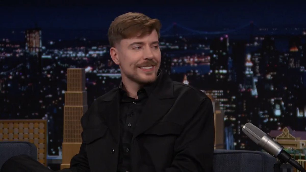 Jimmy Fallon was left speechless learning the type of content MrBeast does on YouTube 😭 “as long as it’s legal, I do whatever I want.”