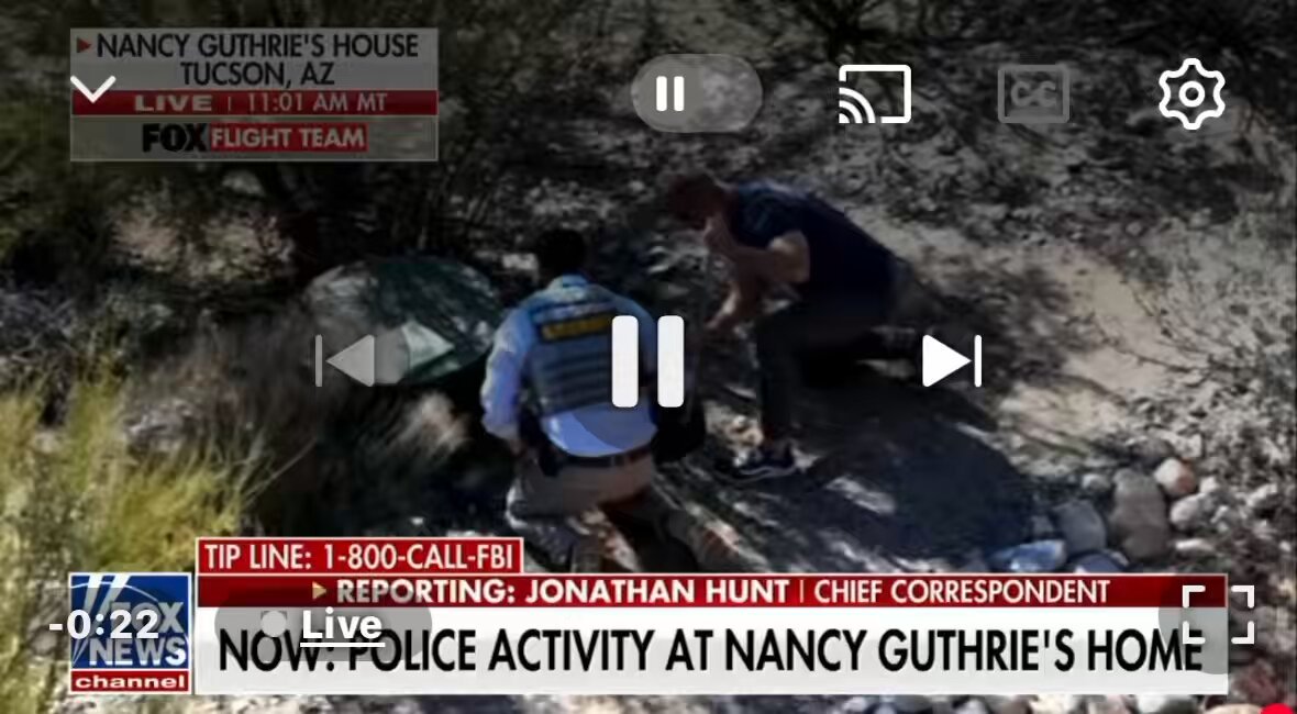 Police are searching a manhole at Nancy Guthrie’s home right now. This is not a good sign at all.