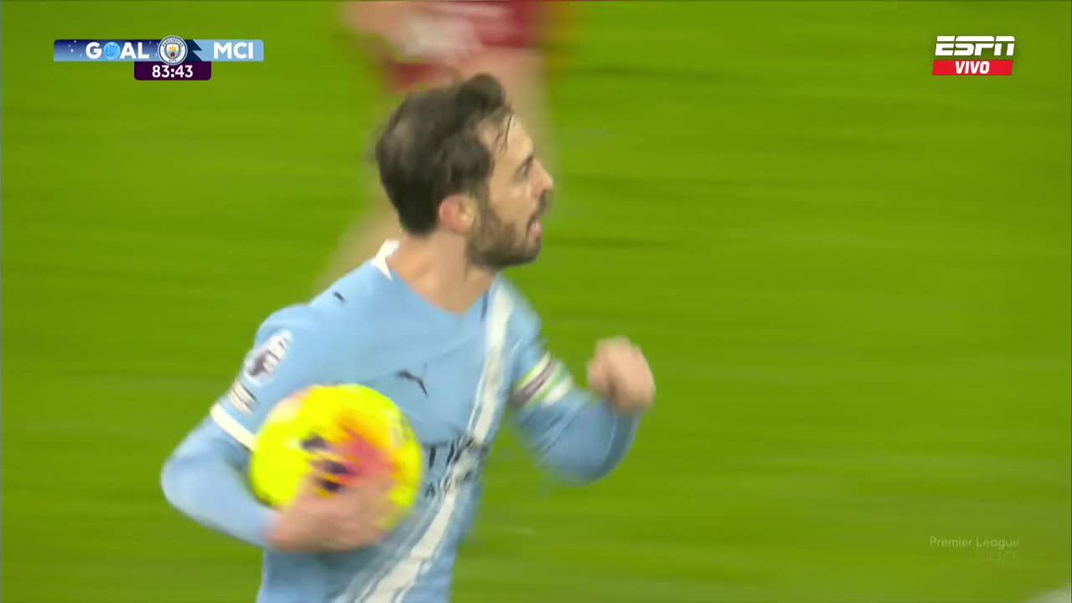 "Bernardo Silva": Por su gol a Liverpool en la #PremierLeague