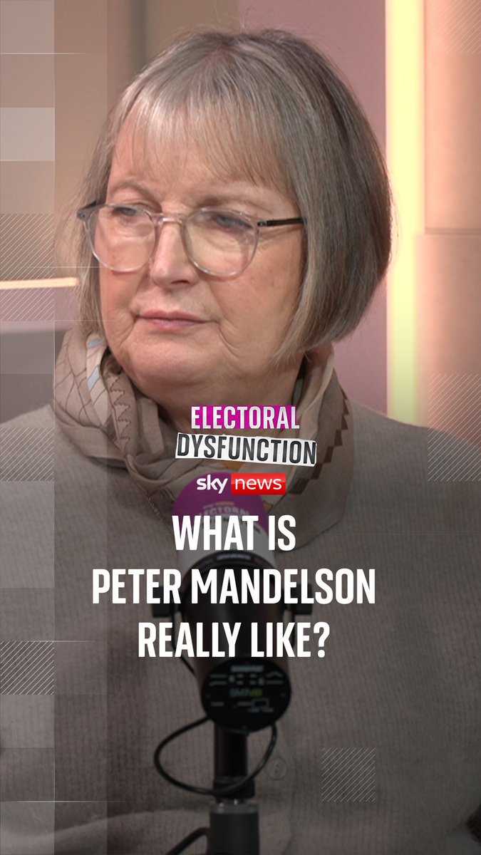 What is Peter Mandelson really like? In this week's episode of #ElectoralDysfunction, Beth Rigby talks to Ruth Davidson and Harriet Harman about their personal experiences with the 'prince of darkness' Peter Mandelson. 🎧 Listen here ➡️
