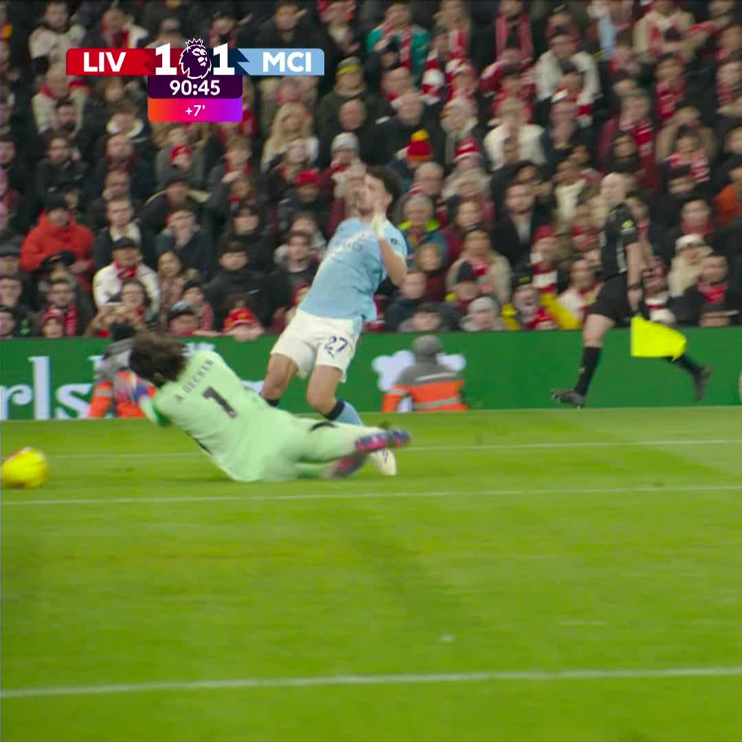 Late drama at Anfield as Alisson gives away a penalty 😲🚨 📺 Stream #LIVMCI on DStv: