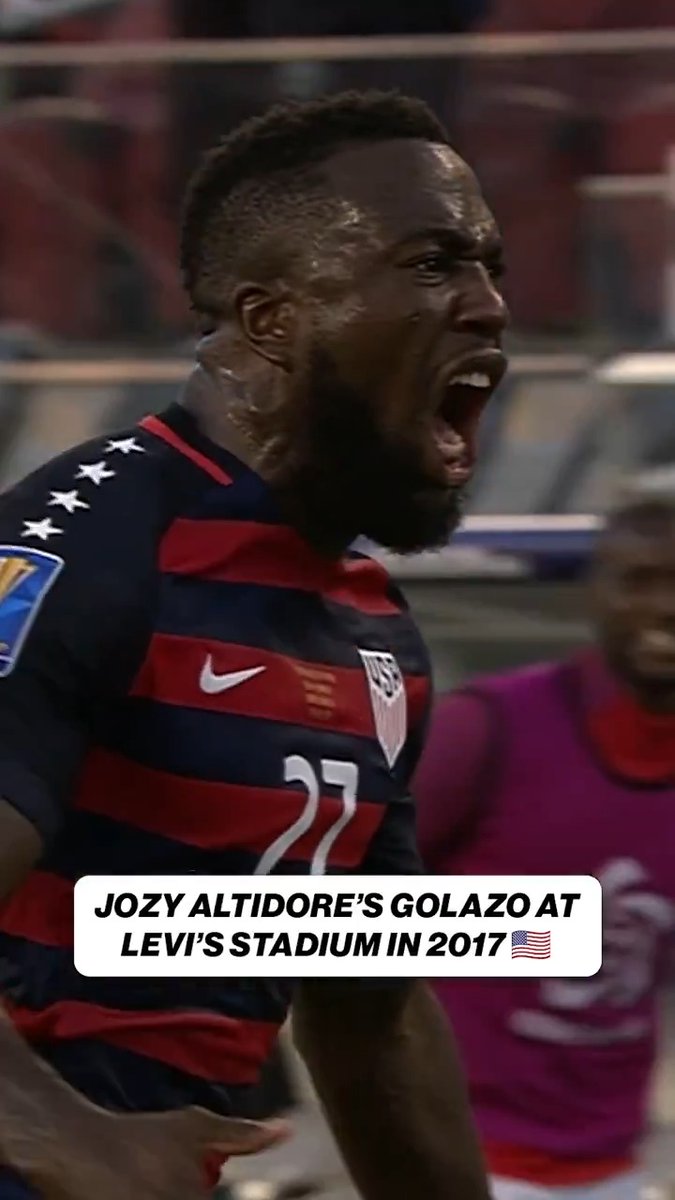 WHAT A MOMENT AT LEVI’S STADIUM ‼️ With the Super Bowl being played at Levi’s Stadium today, we’re flashing back to Jozy Altidore’s free-kick goal for the U.S. Soccer Men's National Team in the 2017 Gold Cup Final 🇺🇸