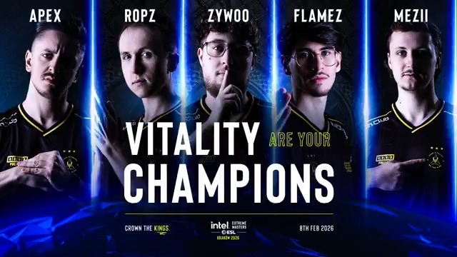 .ZywOo joined the desk after winning #IEM Kraków 2026 and receiving the #ESLProTour DHL Finals MVP 🙏 Freya Janko Paunovic Peter Rasmussen Deutsche Post und DHL News