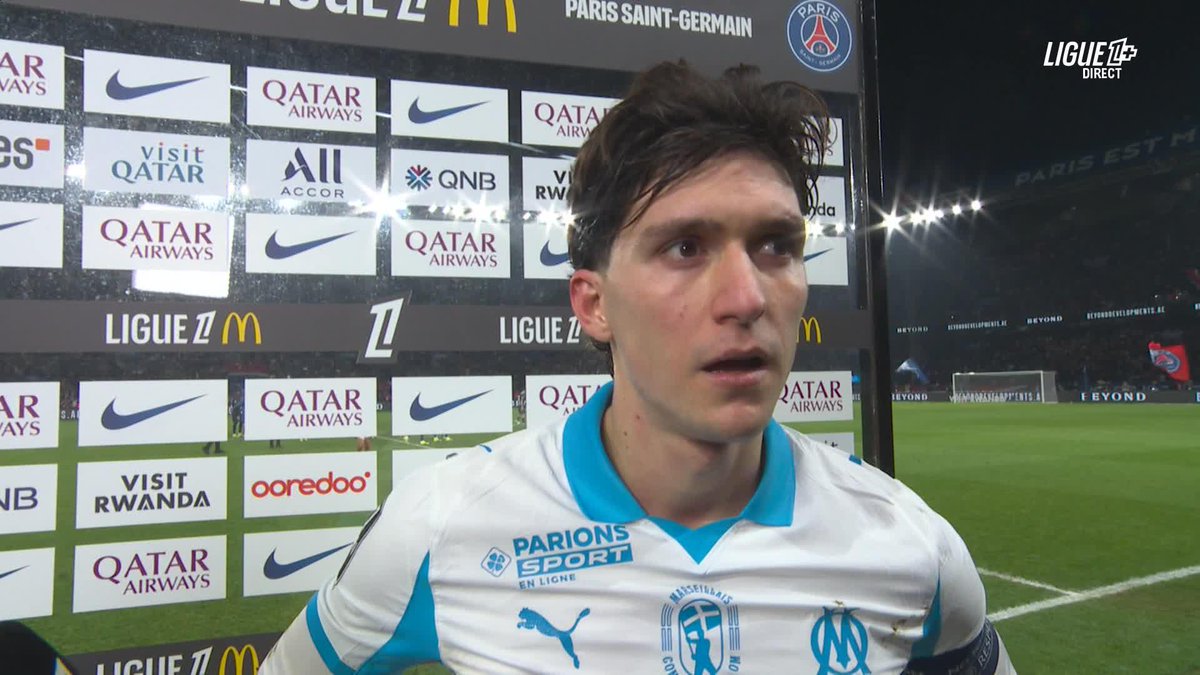 🎙️Leonardo Balerdi : "On ne peut pas accepter ça. On ne vient pas ici pour faire ça." La réaction du capitaine marseillais après la déroute face au PSG. #LeClassique #PSGOM