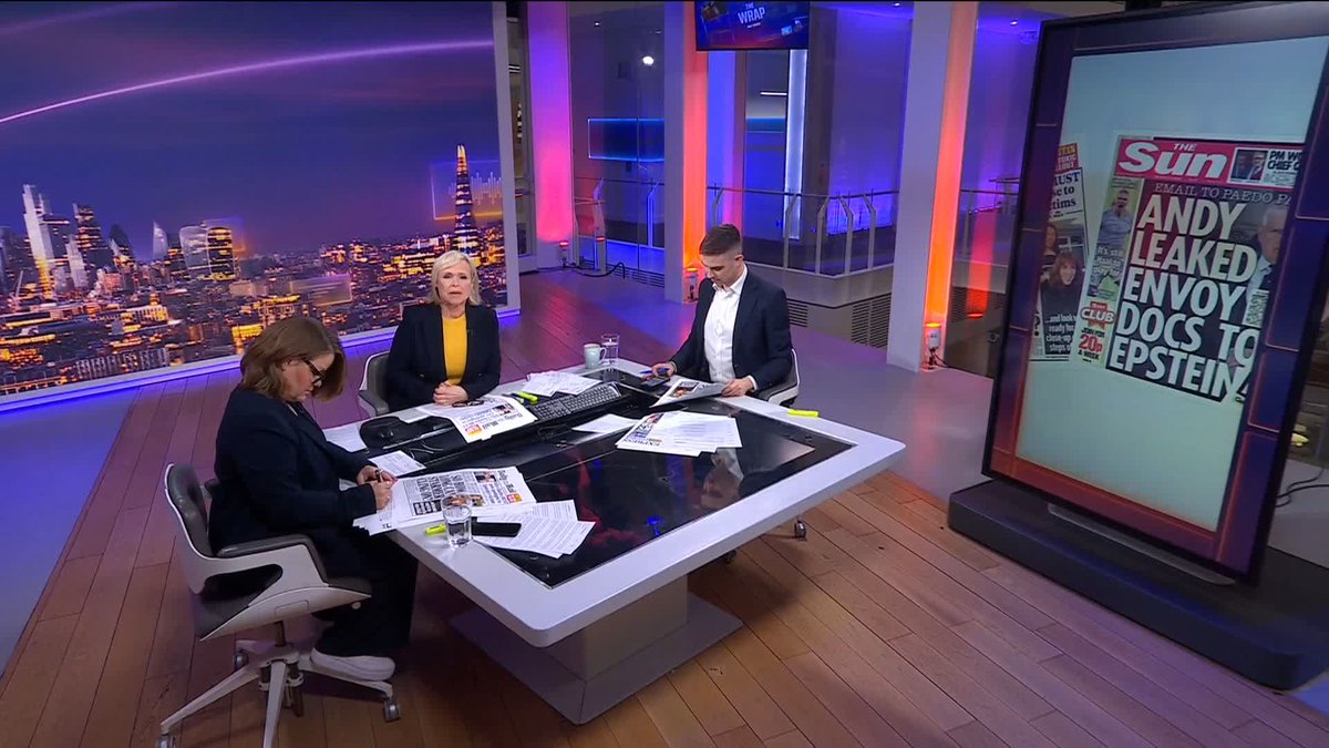 🟣 What's on Monday's front pages? @AnnaBotting is joined by chief political correspondent at The Times @BreeAllegretti and former Tory adviser Kirsty Buchanan OBE for a first look at tomorrow's top stories. Watch The Wrap live ➡️ 📺 Sky 501 and YouTube