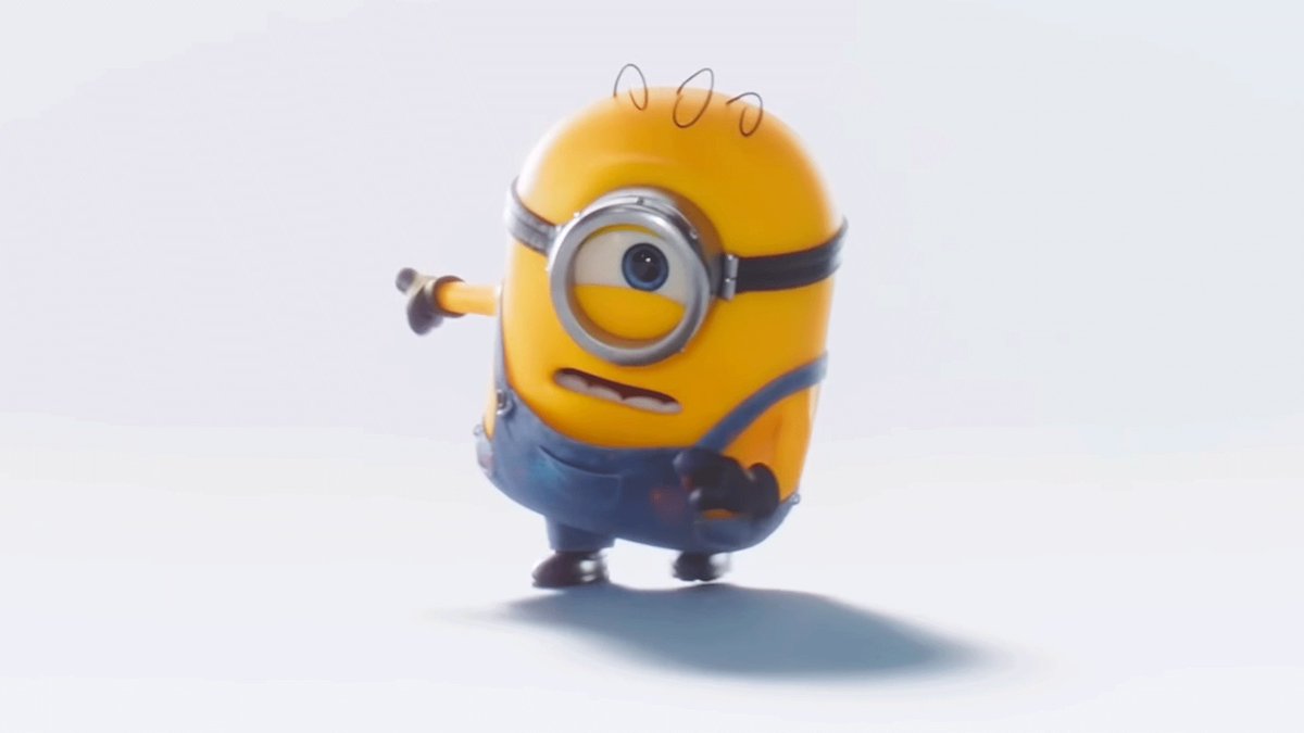 "Uh... buddies?" The Minions made it to the Big Game with a trailer for their new movie, Minions &amp; Monsters.