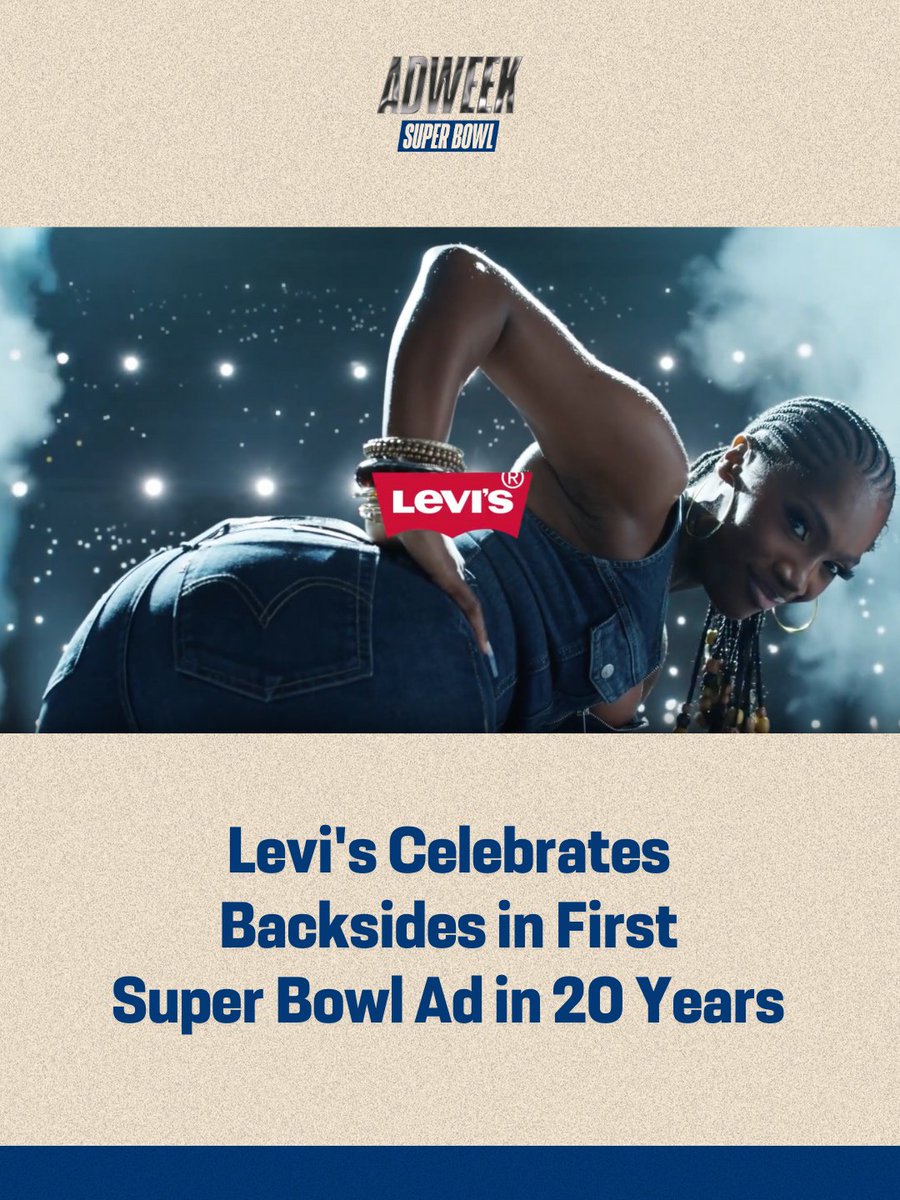 Doechii stuns in @levis' #SuperBowl comercial 😍 Agency: TBWA