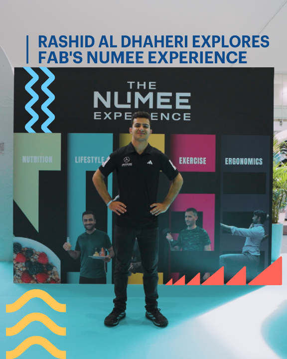Rashid Al Dhaheri challenged ordinary with FAB's Numee Experience at the Open Masters Games Abu Dhabi 2026. As the Official Banking Partner, FAB brought the experience to life, supporting movement and recovery beyond competition. Rashid Al Dhaheri
