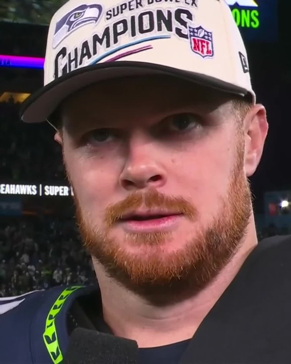 "As long as you believe in yourself, anything is possible." Sam Darnold after winning Super Bowl LX with the Seahawks 👏 📺 NBC