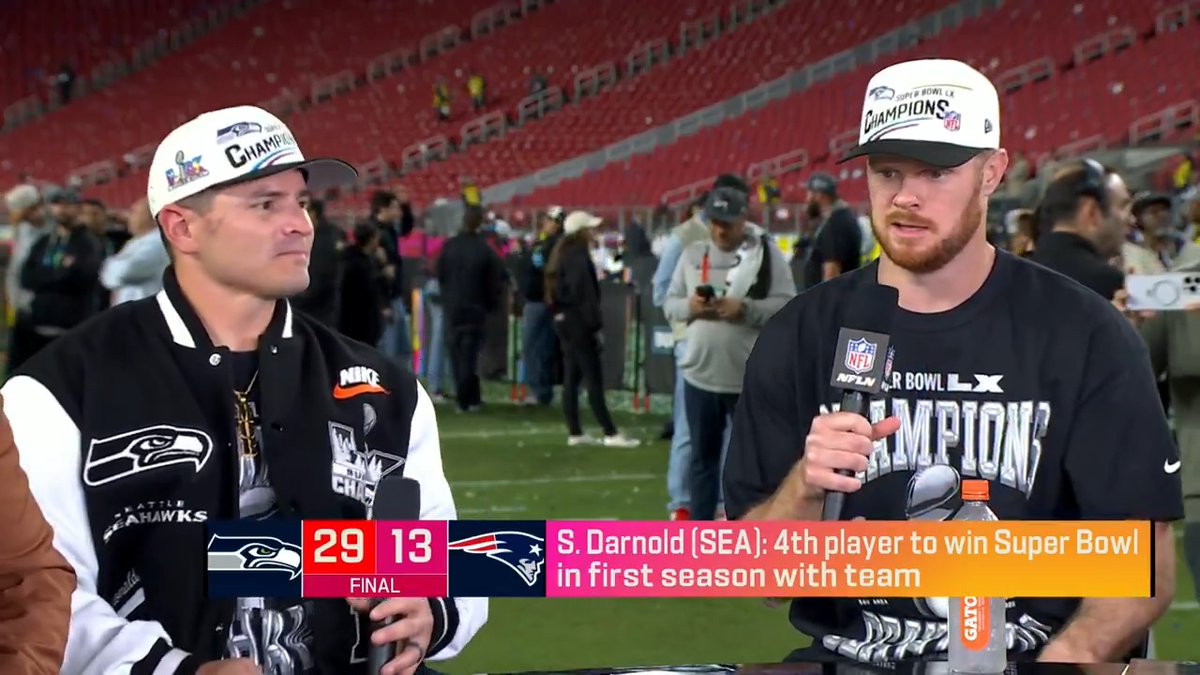 "I truly love coming to work every day." Safe to say Sam Darnold had a lot of fun in his first season with the Seattle Seahawks 🔥