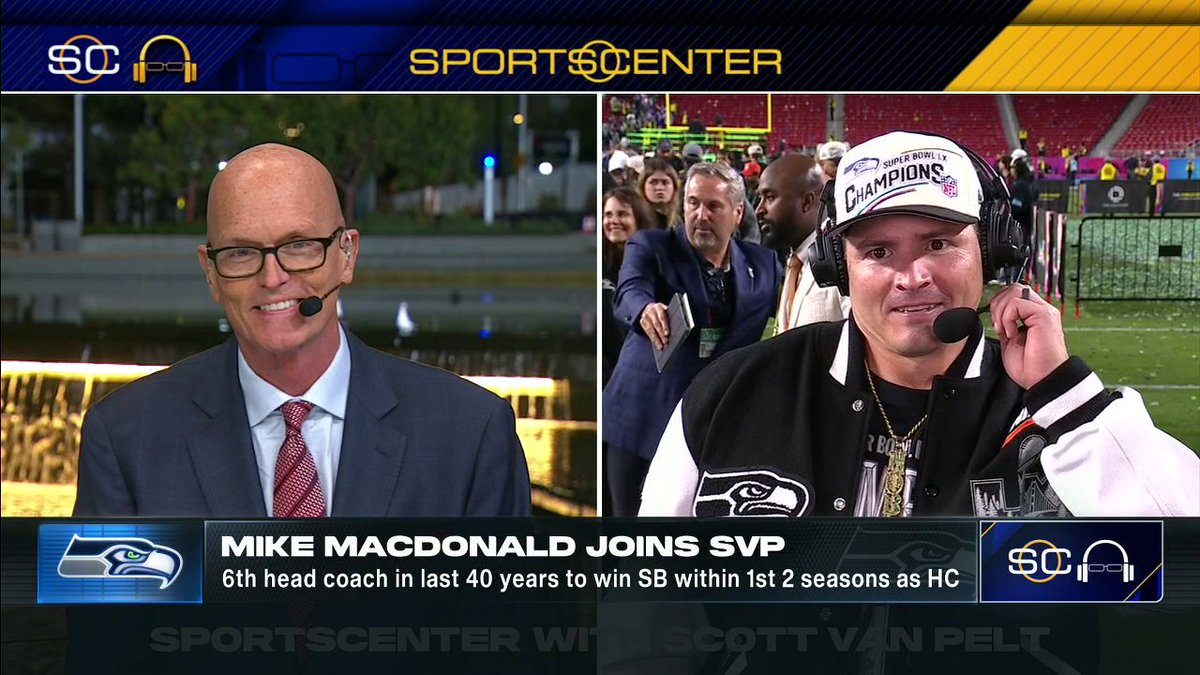 Mike Macdonald is in disbelief that the Seahawks are Super Bowl champs 🥹