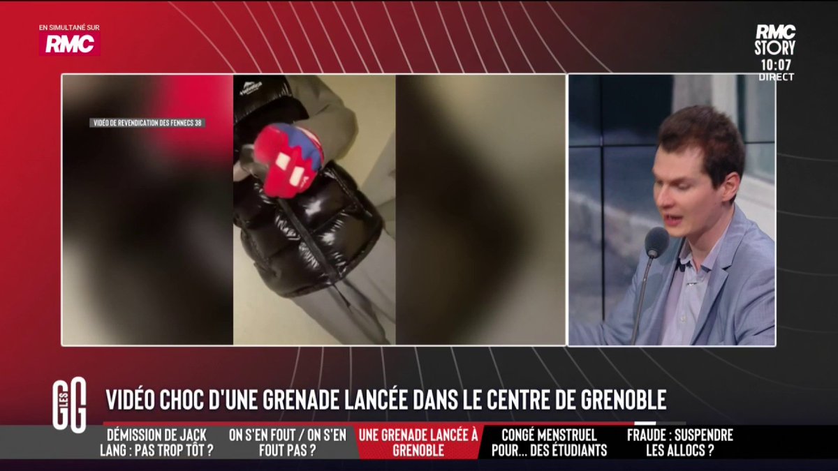 ❌ "Nous avons des soldats qui aiment la mort comme vous aimez la vie" : le jet d'une grenade à Grenoble revendiqué par l'organisation "Fenec 38" 🗣️ Jean-Loup Bonnamy : "Il y a une surreprésentation des personnes issues de l'immigration dans ces affaires criminelles en France." #GGRMC