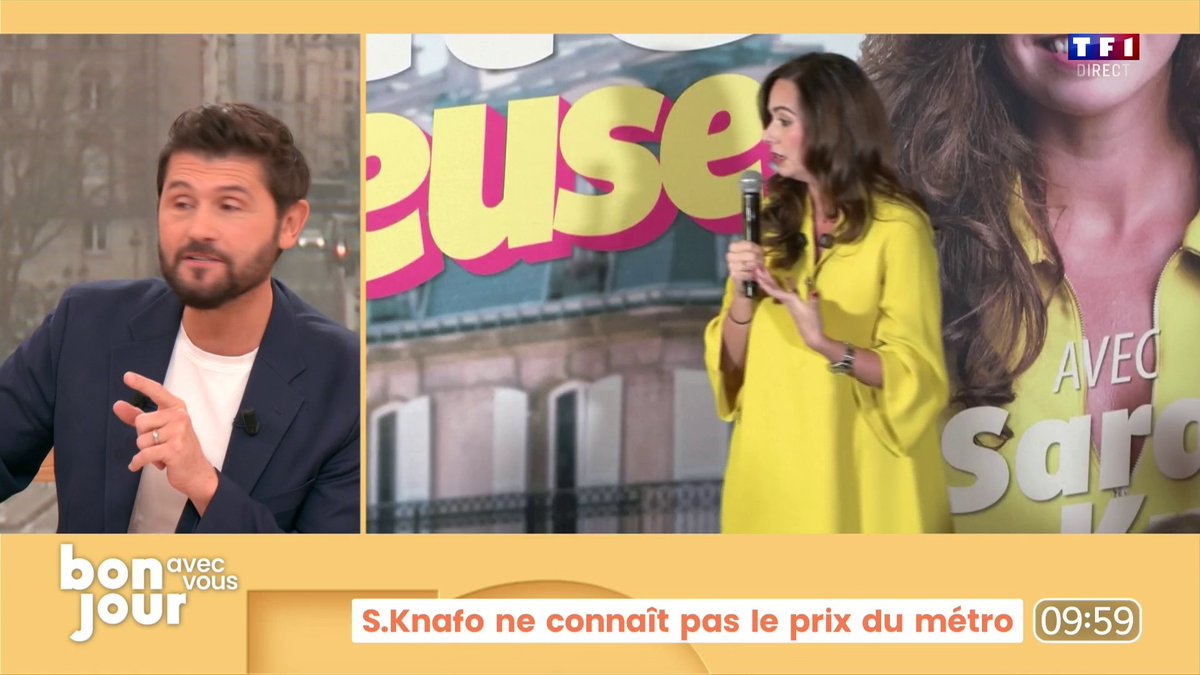 🚇 Sarah Knafo, candidate Reconquête à la mairie de Paris, ne connaît pas le prix du métro de la capitale 📺 Bonjour Avec Vous ! Présentée par Christophe Beaugrand-Gerin