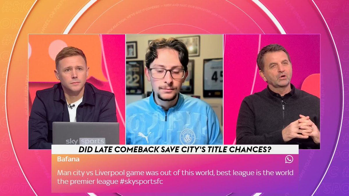 "The race is certainly on now" Did Man City's late comeback against Liverpool save their hopes of the Premier League title? 🔵 Fanalysis #SkySportsFC